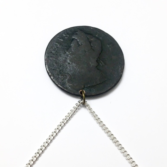 1739 Coin Necklace—Great Britain Half Penny - Picture 2 of 5